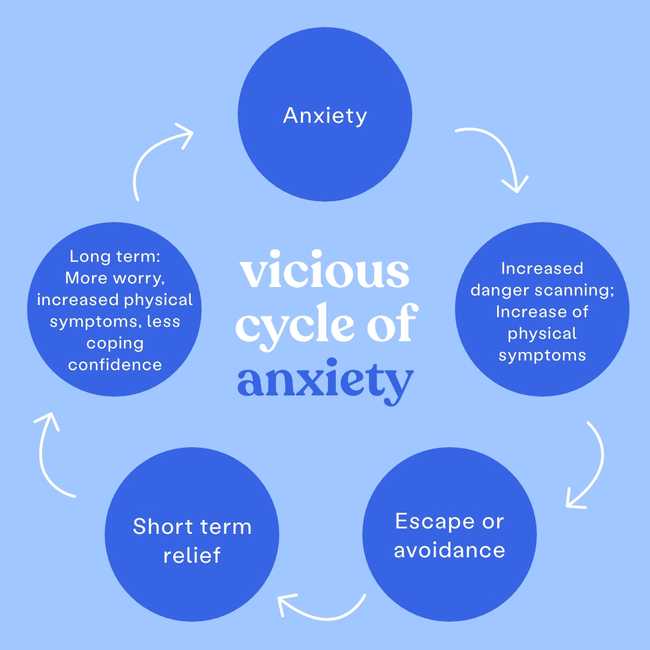 Vicious cycle of anxiety